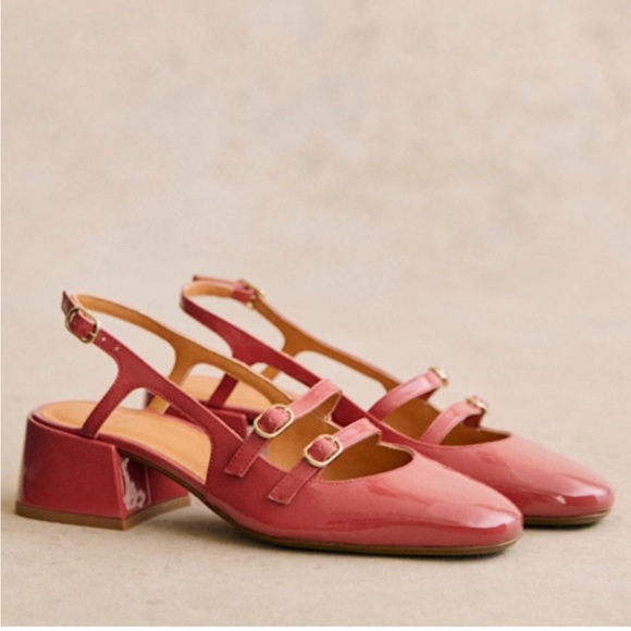 NWOT Sezane Paula Babies Heels - Picture 2 of 7